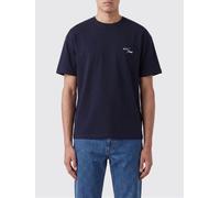 A.p.c. A. P.C. Cotton T-shirt with Contrast Logo and Dropped Shoulders - Size: M - male