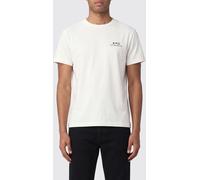 A.p.c. A. P.C. Crewneck Cotton T-shirt with Contrasting Printed Logo - Size: M - male
