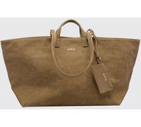 A.p.c. A. P.C. Le Drummer Large Cotton Canvas Tote Bag with Logo