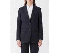 A.p.c. A. P.C. Single-Breasted Wool Blazer with Lapel Collar and Flap Pockets - Size: 34 - female