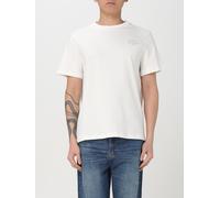 A.P.C Madras T-Shirt Rue Madame Embroidered Logo Cotton Crew Neck S