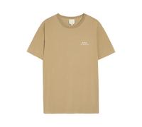 A.P.C. Logo-print Cotton T-shirt - Khaki - M