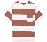 A.P.C. Men's Anthony Block Stripe T-Shirt Whisky