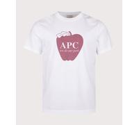 A.P.C. Mens Apple T-Shirt - Colour: AAB White - Size: XL