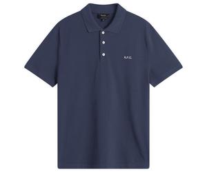A.P.C. Men's Carter Logo Polo Dark Navy