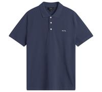 A.P.C. Men's Carter Logo Polo Dark Navy Small
