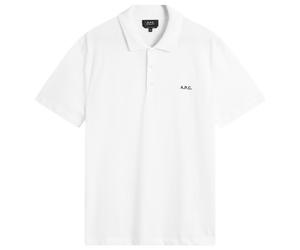 A.P.C. Men's Carter Logo Polo White