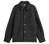 A.P.C. Men's Emile Felted Wool Chore Jacket Black