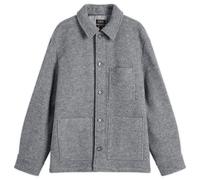 A.P.C. Men's Emile Felted Wool Chore Jacket Heather Grey