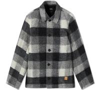 A.P.C. Men's Emile Plaid Wool Chore Jacket Anthracite