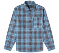 A.P.C. Men's Graham Check Overshirt Blue