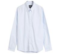 A.P.C. Men's Greg Logo Button Down Stripe Shirt Blue