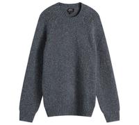 A.P.C. Men's Harris Donegal Crew Neck Jumper Blue Grey