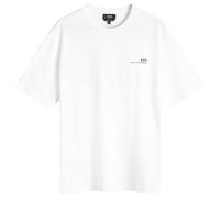 A.P.C. Men's Item Logo T-Shirt White/Black