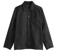 A.P.C. Men's Jeffray Herringbone Cotton Shirt Jacket Black