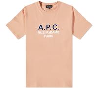 A.P.C. Men's Madame Logo T-Shirt Rose