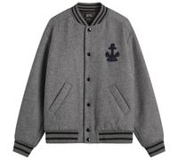 A.P.C. Men's Micka Varsity Jacket Heathered Grey