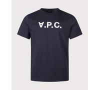 A.P.C. Men's VPC Logo T-Shirt Dark Navy/Ecru XL