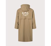 A.P.C. Mens Relaxed Fit Kim Parka - Colour: CAC Ice Brown - Size: Medium Medium