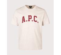 A.P.C. Mens Relaxed Fit Marcus T-Shirt - Colour: APG Ecru China/Red - Size: Medium