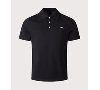 A.P.C. Mens Relaxed Fit Standard Polo Shirt - Colour: LZZ Black - Size: Large