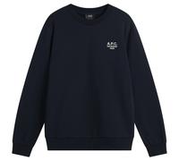 A.P.C. Men's Rue Madame Logo Crew Sweat Dark Navy/Ecru Small