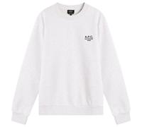A.P.C. Men's Rue Madame Logo Crew Sweat Heather Grey/Black Large