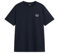 A.P.C. Men's Rue Madame Logo T-Shirt Dark Navy/Ecru Medium