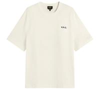 A.P.C. Men's Small VPC Logo T-Shirt White/Dark Navy