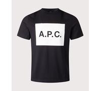 A.P.C. Mens Vignette APC T-Shirt - Colour: LZZ Black - Size: XL