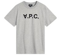 A.P.C. Men's VPC Logo T-Shirt Heathered Grey/Dark Navy