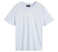 A.P.C. Men's VPC Logo T-Shirt Sky Blue/White