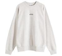 A.P.C. Men's x Asics Lake Crew Sweatshirt Heathered Light Grey
