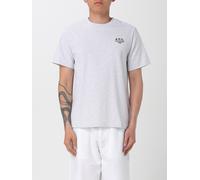 A.P.C. Men's Rue Madame Logo T-Shirt Heather Grey/Black