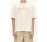 A.P.C. Unisex T-shirt Loose-fit Short Sleeve Ecru size XS | Shirts Outlet | Unisex | Brown XS