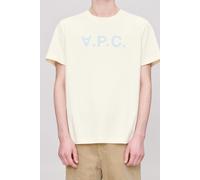 A.P.C. Unisex T-shirt Standard Large Ecru/sky Blue size XXS | Shirts Outlet | Unisex | Brown XXS