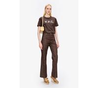 A.P.C. Unisex T-shirt Standard Large White/brown size XS | Shirts Outlet | Unisex | White XS