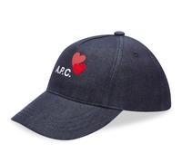 A.P.C. Women's Valentines Logo Cap Blue