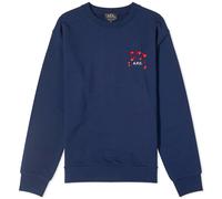 A.P.C. Women's Valentines Logo Crew Sweat Blue
