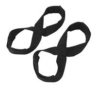 A P of Figure 8 Ing Straps - Islip Deadlifting Straps for Strength Ing | Weightlifting Wrist Wraps | Powerlifting & Bodybuilding Straps - Black