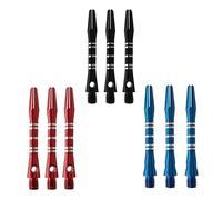 A Pack 3 Pieces Color Engraved Aluminum Alloy Lines, Metal Five Standard Thread Long C8M8 Rods, 40mm Rods, Short