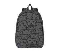 A Pack Of Dogs Stylish Canvas Backpack For Men Women Teens â€“ Lightweight Durable 12oz Polyester Canvas Daypack With Adjustable Straps, Large Capacity For School, Travel, Work, Outdoor Activities