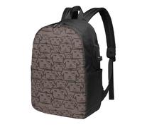 A Pack Of Dogs Travel Notebook Backpack-Large-Capacity Waterproof Polyester Backpack With Usb Interface And Headphone Cable Hole, Multifunctional Ergonomic Backpack Suitable For School Outdoor Travel.