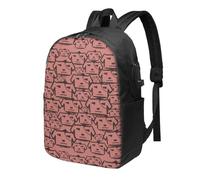 A Pack Of Dogs Travel Notebook Backpack-Large-Capacity Waterproof Polyester Backpack With Usb Interface And Headphone Cable Hole, Multifunctional Ergonomic Backpack Suitable For School Outdoor Travel.