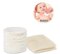 A package of 20 reusable bamboo cotton pads, soft and gentle makeup remover wipes, is very suitable for facial cleaning
