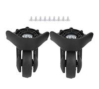 A Pair A65 Suitcase Mute Wheel,Luggage Wheel Replacement, Durable Suitcase Wheels Swivel, Suitcase Wheel with Screw, Universal Luggage Replacement Outdoor Supplies for Repair Replacement [small]