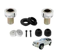 A Pair Coil Over Spacer Front Adjustable Coil Over Spacer System Compatible with Jeep Cherokee XJ, Comanche MJ, Grand Cherokee ZJ, and Wrangler TJ LJ 2 Pack