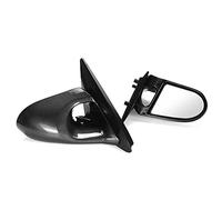 A Pair Manual Adjustment Car Door Wing Rear View Wing Side Mirror Fit For Honda For Civic EG 2Dr 1992-1995 Carbon Fiber Look/Black-Carbon_Fiber_Look