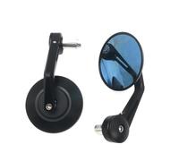 A Pair Motorcycle Handlebar End Mirror For Moto Guzzi V7 V9 V100 CNC Aluminum Handle Bar Mirror With Anti-glare Glass Left And Right Rearviews Sides Mirrors