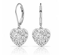 A pair of 925 Sterling Silver Drop Earrings - Elegant Vintage Style Moonstone Teardrop Dangle Earrings, Perfect for Daily Wear or Gifts
